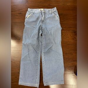 Vintage GAP Mechanic Carpenter Jeans 100% Cotton Work Denim Railroad Size 8 USA